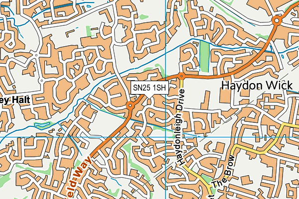 SN25 1SH map - OS VectorMap District (Ordnance Survey) SN25 1SH map - OS VectorMap District (Ordnance Survey)