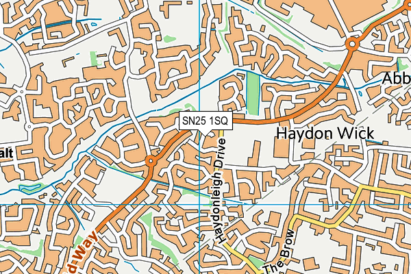 SN25 1SQ map - OS VectorMap District (Ordnance Survey)