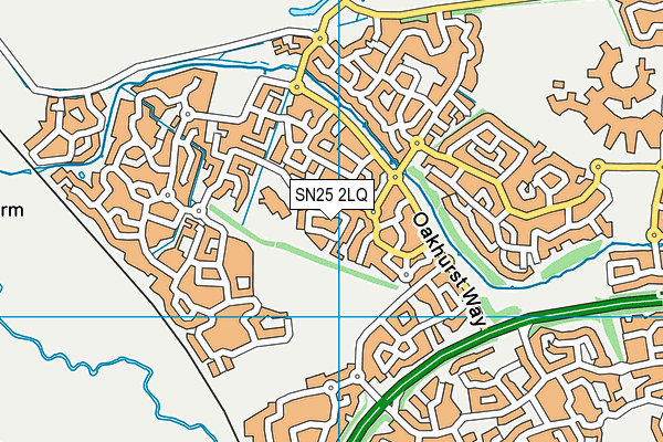 SN25 2LQ map - OS VectorMap District (Ordnance Survey) SN25 2LQ map - OS VectorMap District (Ordnance Survey)