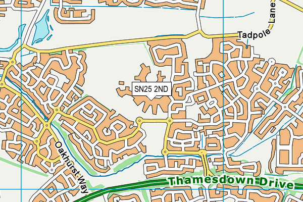 SN25 2ND map - OS VectorMap District (Ordnance Survey) SN25 2ND map - OS VectorMap District (Ordnance Survey)