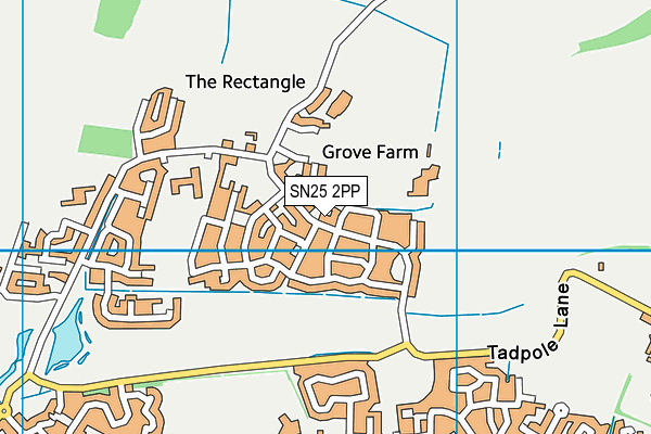 SN25 2PP map - OS VectorMap District (Ordnance Survey) SN25 2PP map - OS VectorMap District (Ordnance Survey)