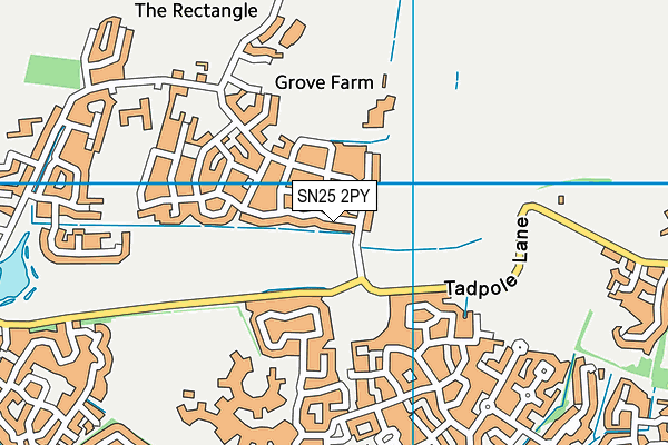 SN25 2PY map - OS VectorMap District (Ordnance Survey) SN25 2PY map - OS VectorMap District (Ordnance Survey)