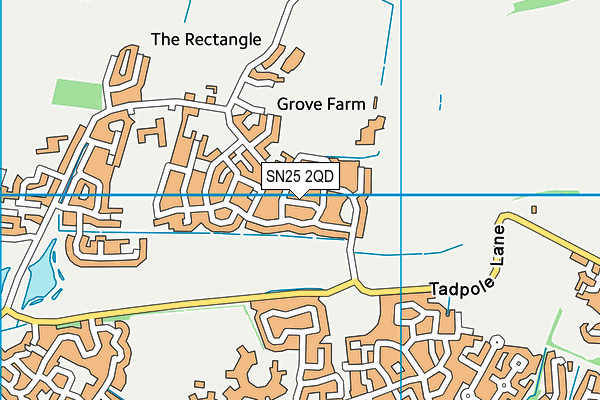 SN25 2QD map - OS VectorMap District (Ordnance Survey) SN25 2QD map - OS VectorMap District (Ordnance Survey)
