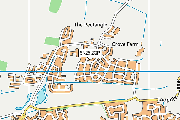 SN25 2QP map - OS VectorMap District (Ordnance Survey) SN25 2QP map - OS VectorMap District (Ordnance Survey)