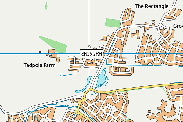 SN25 2RH map - OS VectorMap District (Ordnance Survey) SN25 2RH map - OS VectorMap District (Ordnance Survey)
