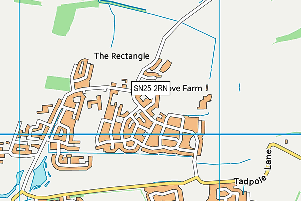 SN25 2RN map - OS VectorMap District (Ordnance Survey) SN25 2RN map - OS VectorMap District (Ordnance Survey)