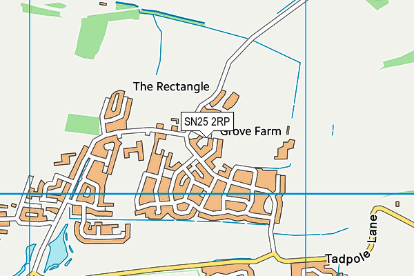 SN25 2RP map - OS VectorMap District (Ordnance Survey) SN25 2RP map - OS VectorMap District (Ordnance Survey)