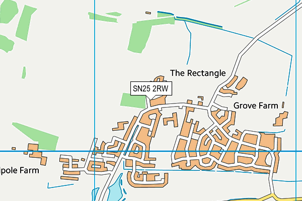 SN25 2RW map - OS VectorMap District (Ordnance Survey) SN25 2RW map - OS VectorMap District (Ordnance Survey)
