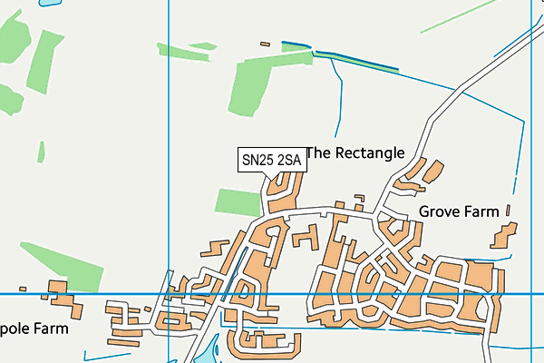SN25 2SA map - OS VectorMap District (Ordnance Survey) SN25 2SA map - OS VectorMap District (Ordnance Survey)
