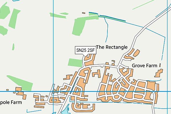 SN25 2SF map - OS VectorMap District (Ordnance Survey) SN25 2SF map - OS VectorMap District (Ordnance Survey)
