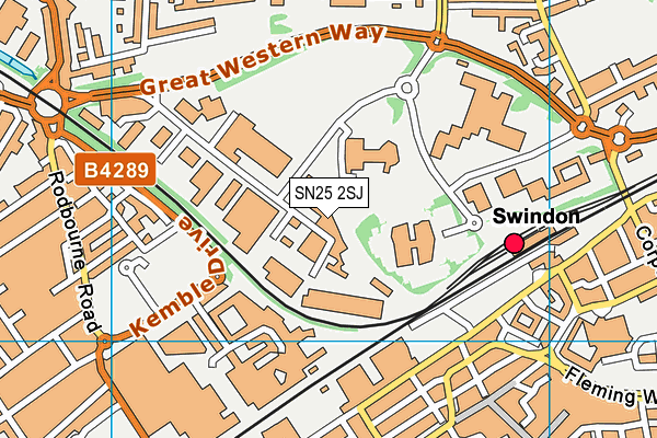 SN25 2SJ map - OS VectorMap District (Ordnance Survey) SN25 2SJ map - OS VectorMap District (Ordnance Survey)