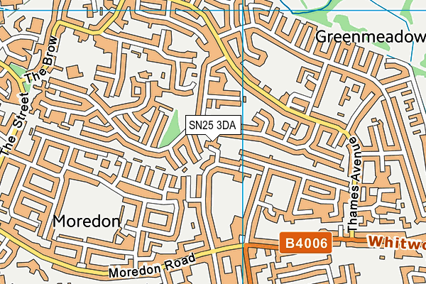 SN25 3DA map - OS VectorMap District (Ordnance Survey) SN25 3DA map - OS VectorMap District (Ordnance Survey)