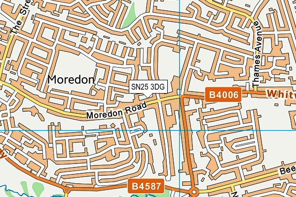 SN25 3DG map - OS VectorMap District (Ordnance Survey) SN25 3DG map - OS VectorMap District (Ordnance Survey)