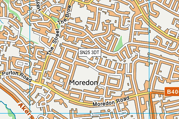 SN25 3DT map - OS VectorMap District (Ordnance Survey) SN25 3DT map - OS VectorMap District (Ordnance Survey)
