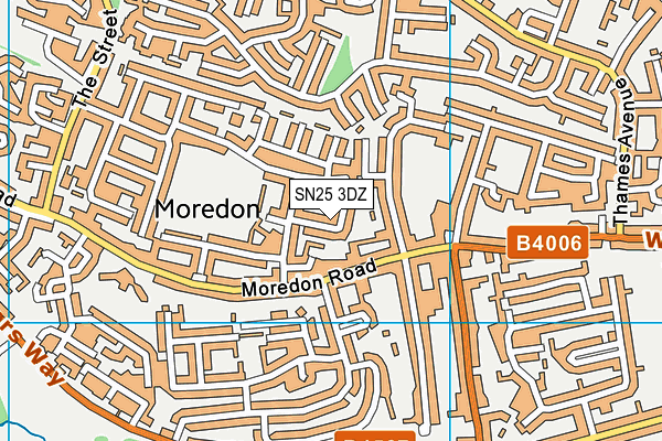 SN25 3DZ map - OS VectorMap District (Ordnance Survey) SN25 3DZ map - OS VectorMap District (Ordnance Survey)