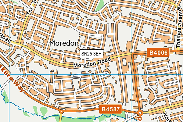 SN25 3EH map - OS VectorMap District (Ordnance Survey) SN25 3EH map - OS VectorMap District (Ordnance Survey)