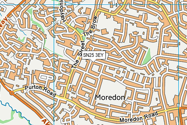 SN25 3EY map - OS VectorMap District (Ordnance Survey) SN25 3EY map - OS VectorMap District (Ordnance Survey)