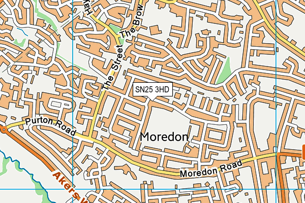 SN25 3HD map - OS VectorMap District (Ordnance Survey) SN25 3HD map - OS VectorMap District (Ordnance Survey)