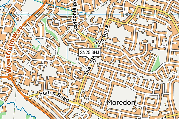 SN25 3HJ map - OS VectorMap District (Ordnance Survey) SN25 3HJ map - OS VectorMap District (Ordnance Survey)