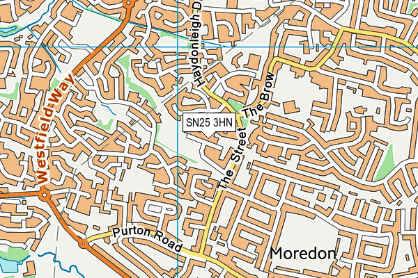 SN25 3HN map - OS VectorMap District (Ordnance Survey) SN25 3HN map - OS VectorMap District (Ordnance Survey)