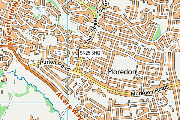 SN25 3HQ map - OS VectorMap District (Ordnance Survey)