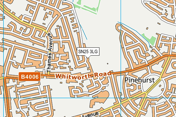 SN25 3LG map - OS VectorMap District (Ordnance Survey)