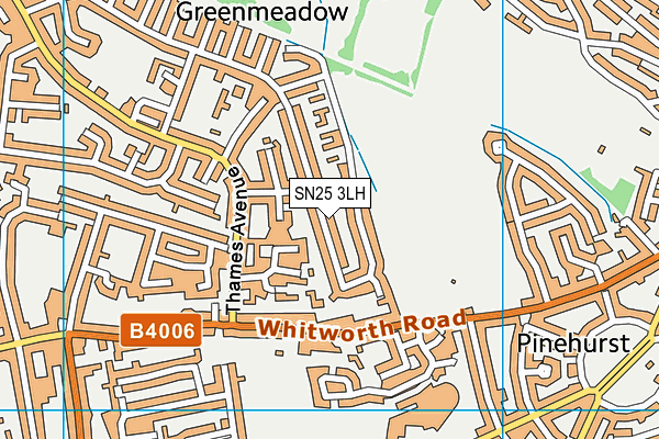 SN25 3LH map - OS VectorMap District (Ordnance Survey)