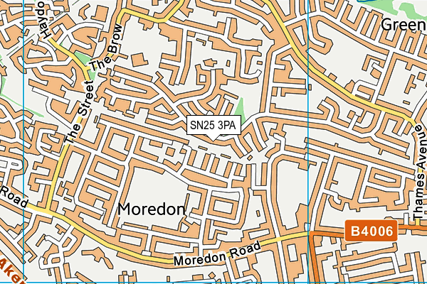 SN25 3PA map - OS VectorMap District (Ordnance Survey) SN25 3PA map - OS VectorMap District (Ordnance Survey)