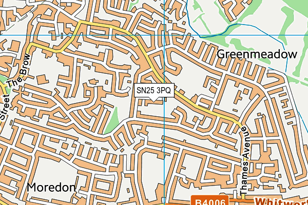 SN25 3PQ map - OS VectorMap District (Ordnance Survey)