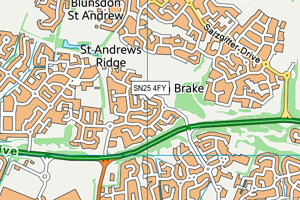 SN25 4FY map - OS VectorMap District (Ordnance Survey)