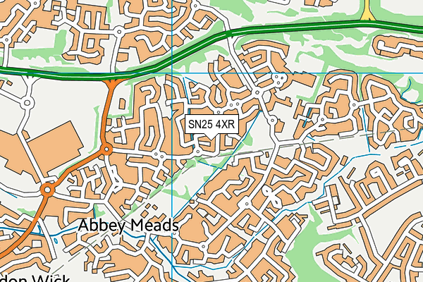 SN25 4XR map - OS VectorMap District (Ordnance Survey) SN25 4XR map - OS VectorMap District (Ordnance Survey)