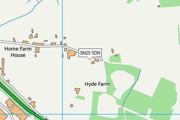 SN25 5DN map - OS VectorMap District (Ordnance Survey) SN25 5DN map - OS VectorMap District (Ordnance Survey)