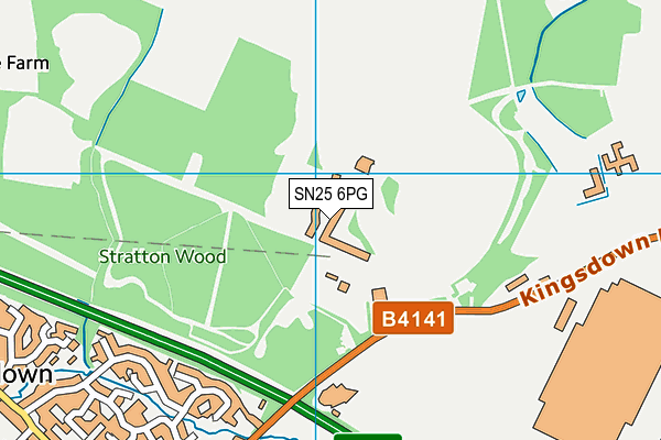 SN25 6PG map - OS VectorMap District (Ordnance Survey) SN25 6PG map - OS VectorMap District (Ordnance Survey)