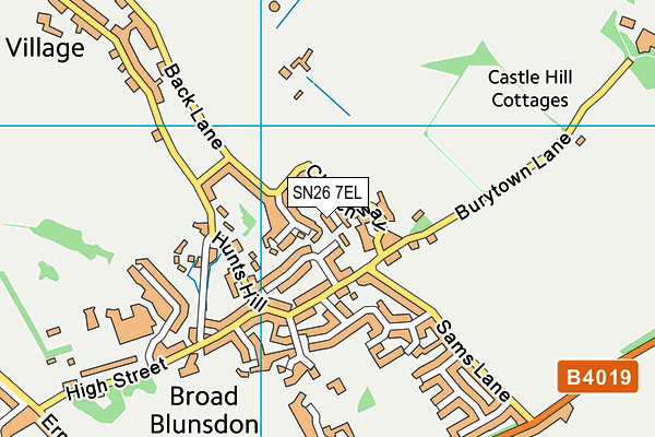 SN26 7EL map - OS VectorMap District (Ordnance Survey) SN26 7EL map - OS VectorMap District (Ordnance Survey)