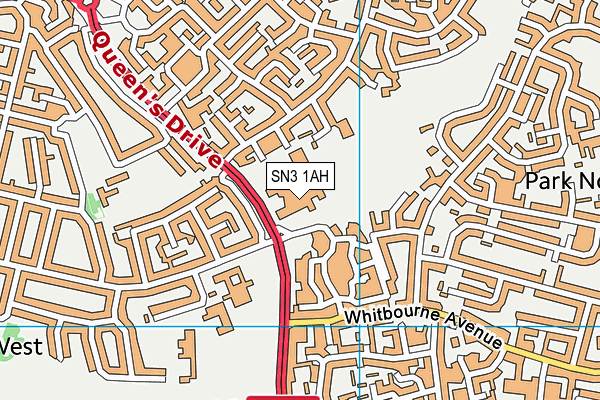 SN3 1AH map - OS VectorMap District (Ordnance Survey) SN3 1AH map - OS VectorMap District (Ordnance Survey)