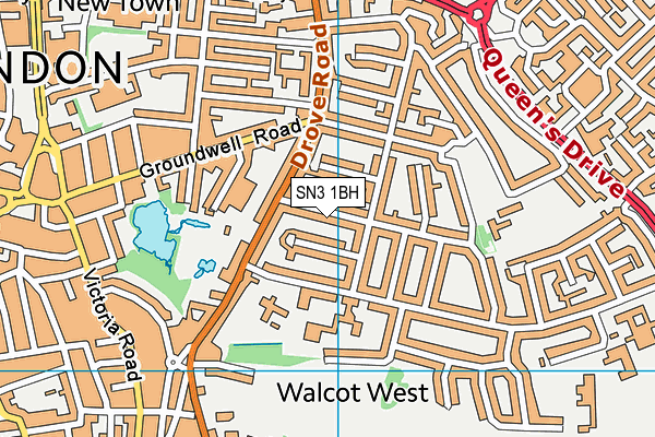 SN3 1BH map - OS VectorMap District (Ordnance Survey) SN3 1BH map - OS VectorMap District (Ordnance Survey)