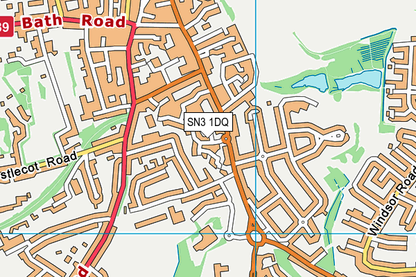 SN3 1DQ map - OS VectorMap District (Ordnance Survey) SN3 1DQ map - OS VectorMap District (Ordnance Survey)