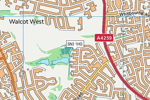 SN3 1HG map - OS VectorMap District (Ordnance Survey) SN3 1HG map - OS VectorMap District (Ordnance Survey)