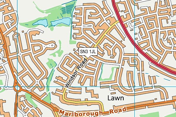 SN3 1JL map - OS VectorMap District (Ordnance Survey) SN3 1JL map - OS VectorMap District (Ordnance Survey)