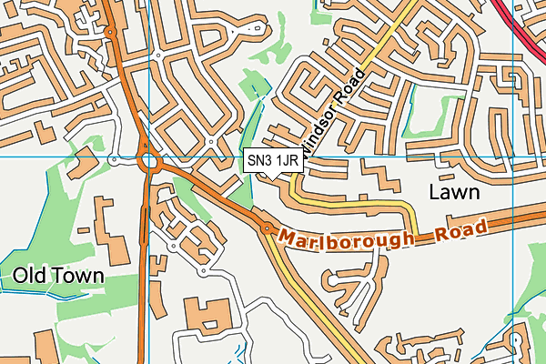 SN3 1JR map - OS VectorMap District (Ordnance Survey) SN3 1JR map - OS VectorMap District (Ordnance Survey)