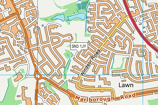 SN3 1JY map - OS VectorMap District (Ordnance Survey) SN3 1JY map - OS VectorMap District (Ordnance Survey)