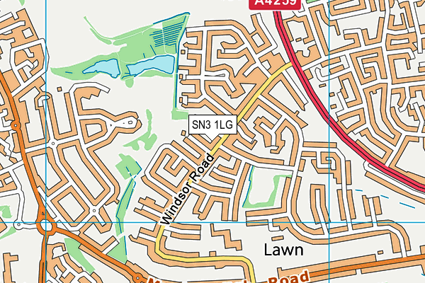 SN3 1LG map - OS VectorMap District (Ordnance Survey) SN3 1LG map - OS VectorMap District (Ordnance Survey)