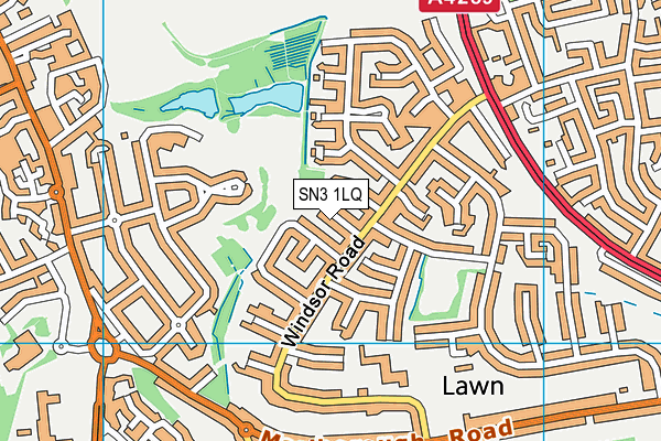 SN3 1LQ map - OS VectorMap District (Ordnance Survey) SN3 1LQ map - OS VectorMap District (Ordnance Survey)