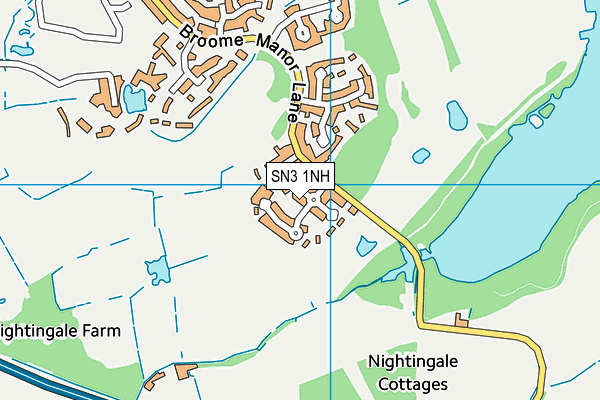 SN3 1NH map - OS VectorMap District (Ordnance Survey) SN3 1NH map - OS VectorMap District (Ordnance Survey)
