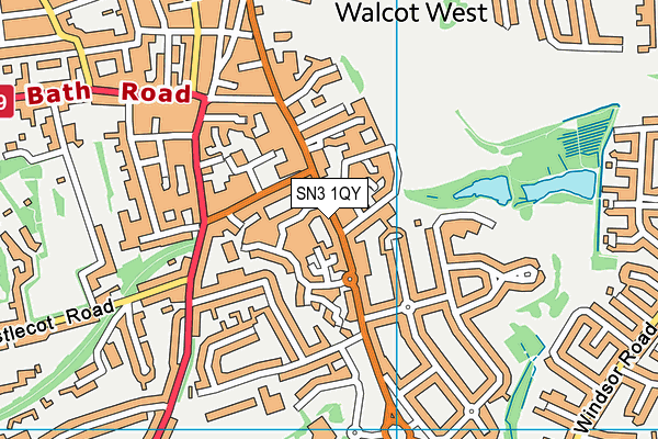 SN3 1QY map - OS VectorMap District (Ordnance Survey) SN3 1QY map - OS VectorMap District (Ordnance Survey)