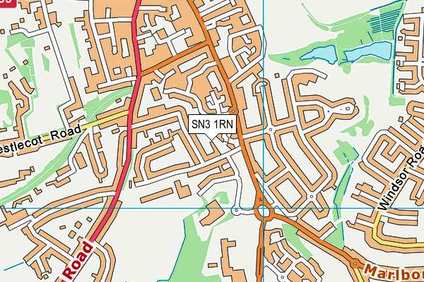 SN3 1RN map - OS VectorMap District (Ordnance Survey) SN3 1RN map - OS VectorMap District (Ordnance Survey)