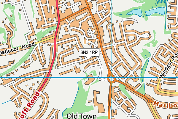 SN3 1RP map - OS VectorMap District (Ordnance Survey) SN3 1RP map - OS VectorMap District (Ordnance Survey)