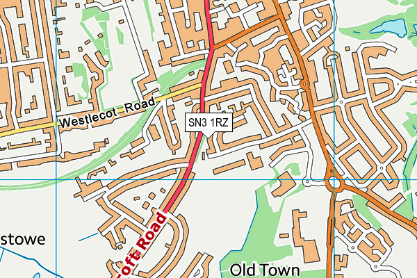 SN3 1RZ map - OS VectorMap District (Ordnance Survey) SN3 1RZ map - OS VectorMap District (Ordnance Survey)