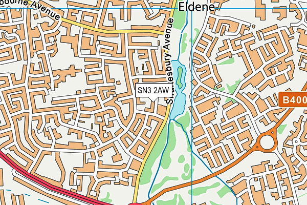 SN3 2AW map - OS VectorMap District (Ordnance Survey) SN3 2AW map - OS VectorMap District (Ordnance Survey)