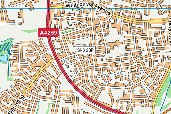 SN3 2BP map - OS VectorMap District (Ordnance Survey) SN3 2BP map - OS VectorMap District (Ordnance Survey)